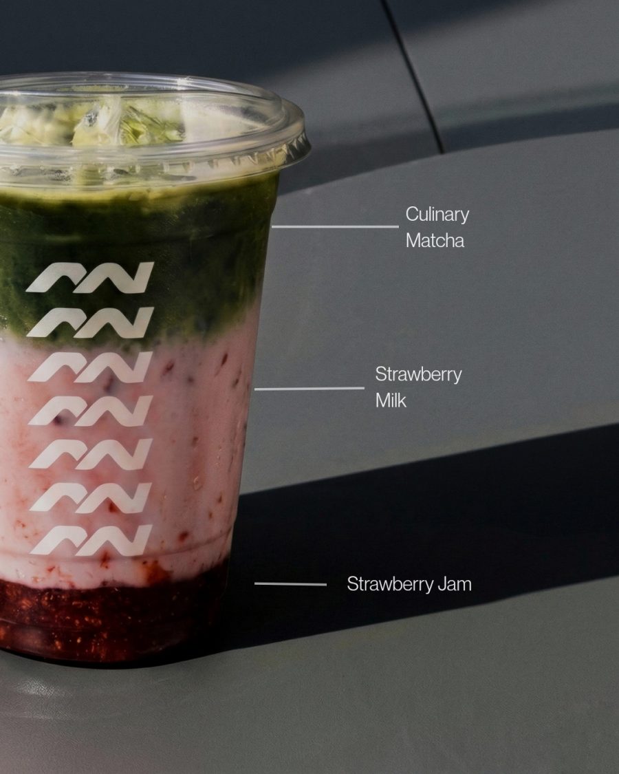 Strawberry Matcha Latte